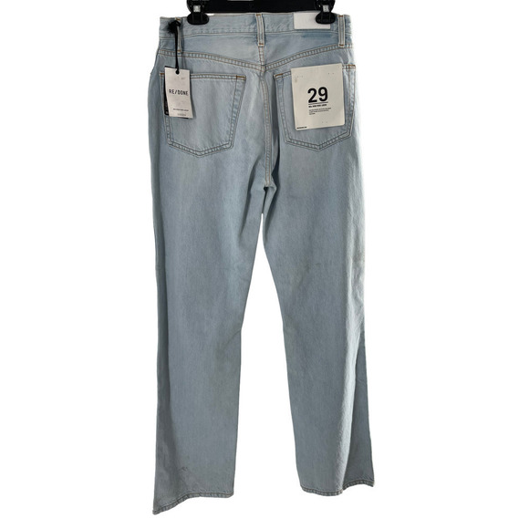 NWT $295 RE/DONE 90S HIGH RISE LOOSE BLEACH DESTROY JEANS - Picture 5 of 12